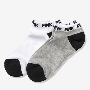 2 Vs Victorias Secret Pink Low Show Ankle Socks